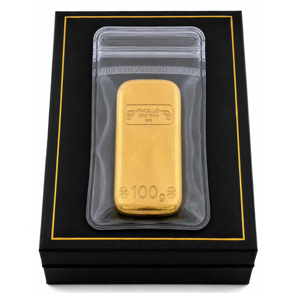 Lingote 50 gr sellado Joyería Facello